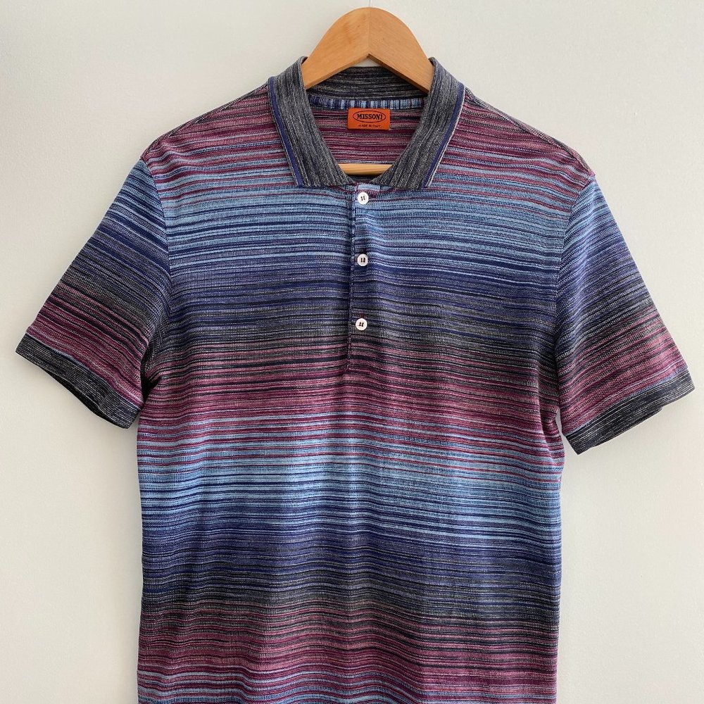 Missoni Short-Sleeve Cotton Polo Shirt